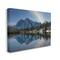 Stupell Industries Winter Lake Snowy Mountain Landscape Water Reflection Canvas Wall Art